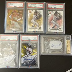 Lot of Baseball Cards Slabs Topps Refractors PSA 10 BGS 9.5 Autographs Legends Stars Short Prints