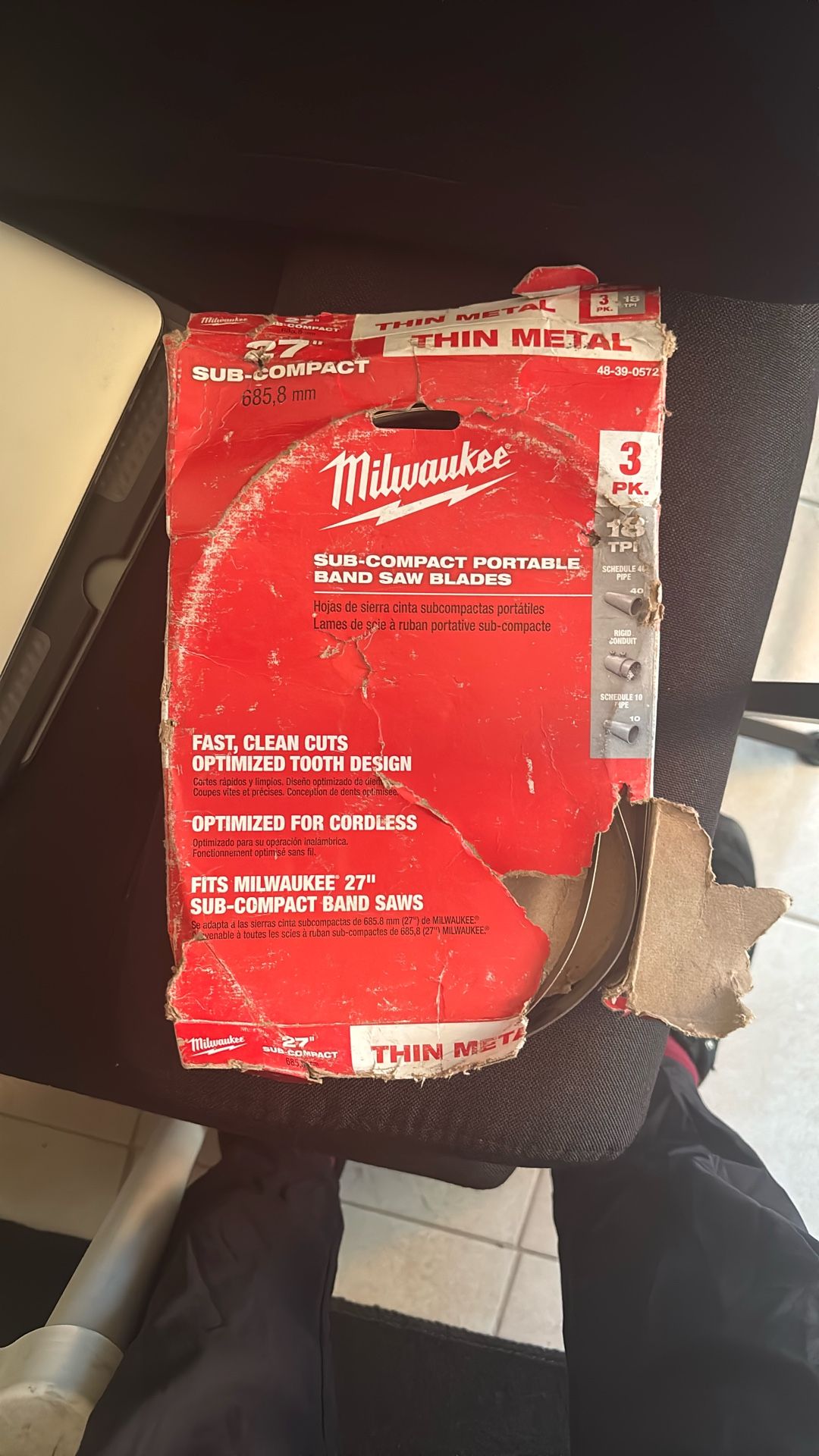 3pk Milwaukee Band Saw Blades