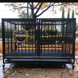 Dog Pet Cage Kennel Size 43 With Divider And Trays New In Box 📦 