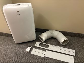 New LG Portable Air Conditioner Unit 7,000 BTU’s AC Units/ dehumidifier.   Weights bikes Knicks sneakers Jersey Table Chair Desk Fan Heater Mirror