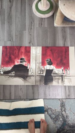 Vintage Style Bar Top Photo (2-Piece)