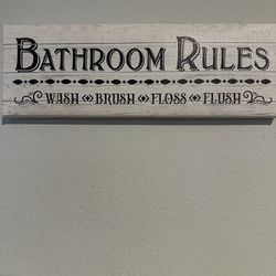 Bathroom Sign Decor Farmhouse