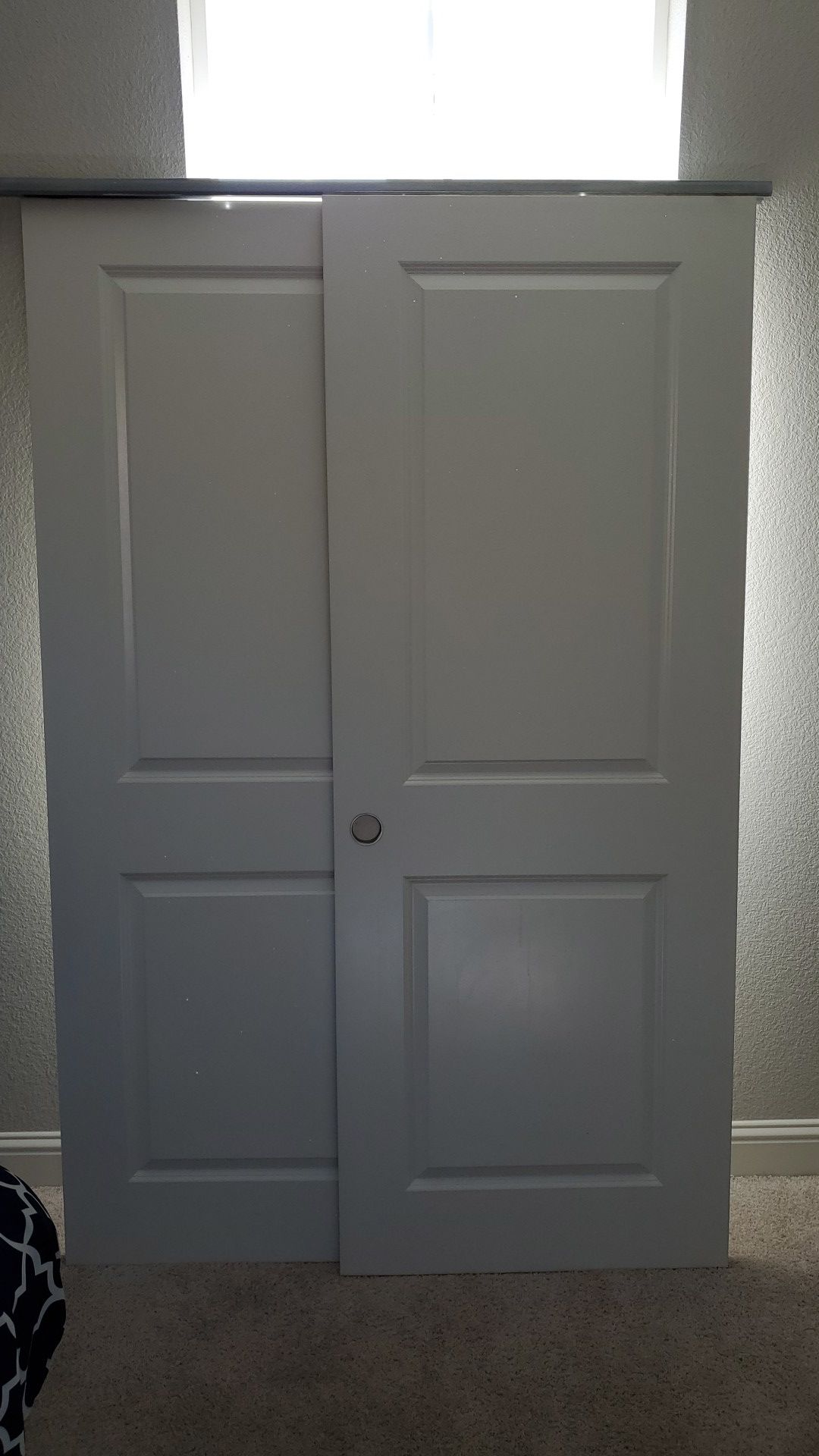 White Sliding Closet Door