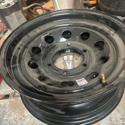 1 Trailer Wheel 15 Inches 6 Holes $65 