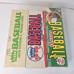 1988, 1990 And 1991 Fleer Baseball Complete Set 1991 Is Factory Sealed