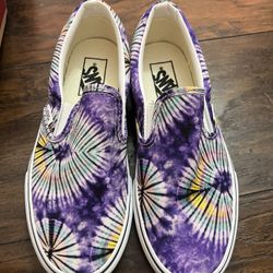 Vans Purple Tie Dye Size 7 