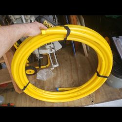 1 In. Underground Yellow Poly Gas Pipe.  