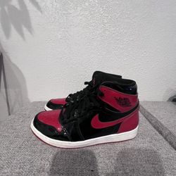 Jordan 1 retro high OG Patent Bred. 
