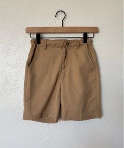Cat & Jack boys brown khaki school uniform shorts size 10