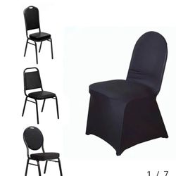 Chair Covers Spandex Black Party Events Wedding 