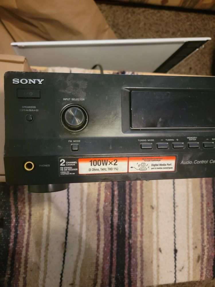 100w X 2 Sony Receiver Old School Works 
