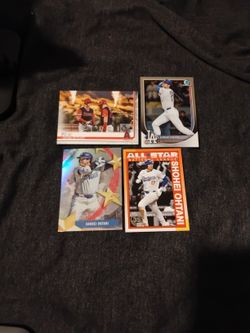 4 - SHOHEI OHTANI  TOPPS TRADING CARDS 