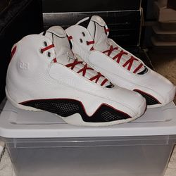 GS Air Jordan 21 "Wht/Blk/Red" Sz 7Y/Wmns 8 5