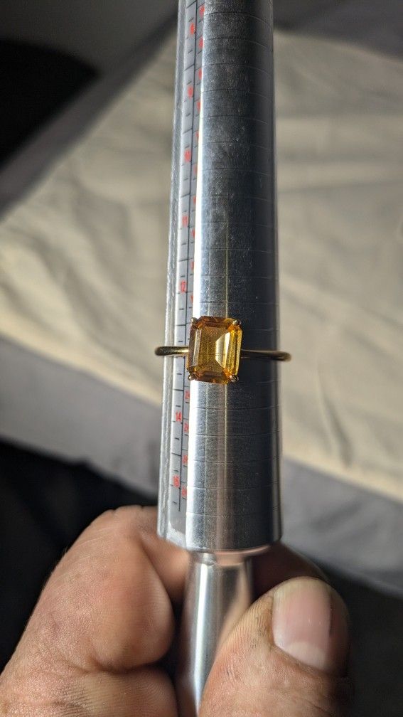 citrine gold filled ring Size 13