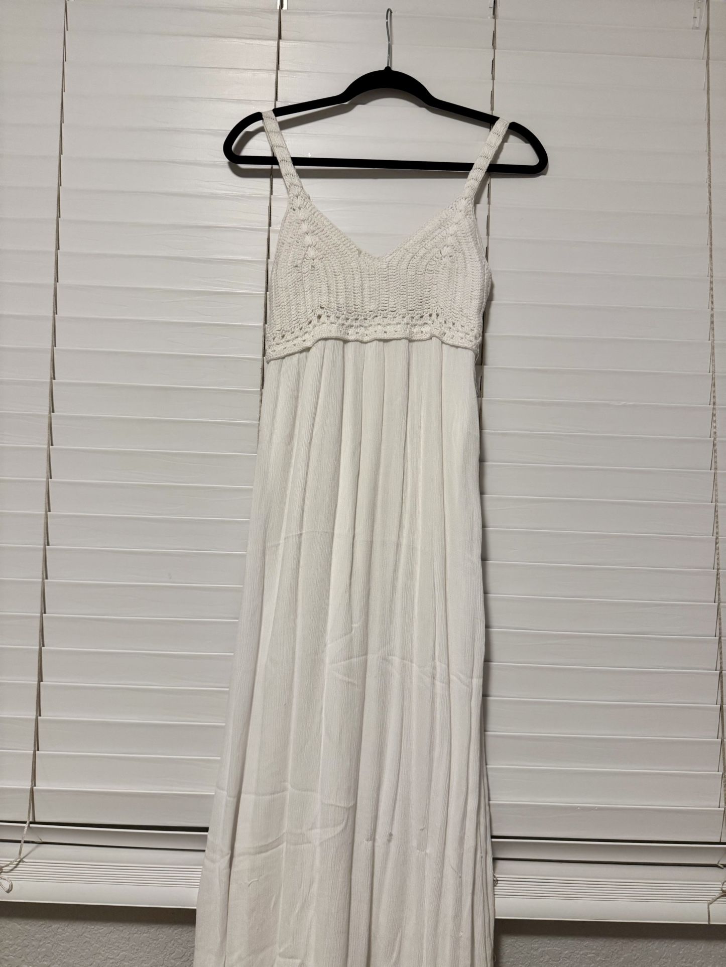 White Flowy Maxi Dress