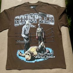 brown Godspeed shirt