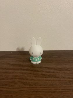 Miffy figure cute toy decor Japan floral teal