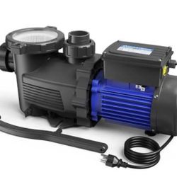 Aquastrong In Above Ground Pool Pump High Flow 1.5 HP 115V 8100GPH