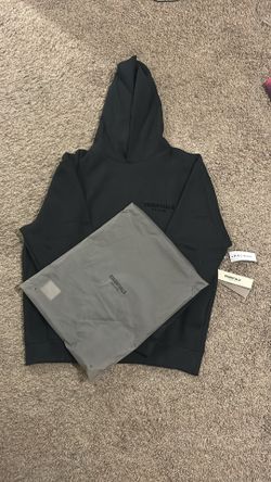 Black Essential Hoodie size Large