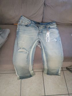 Purple jeans