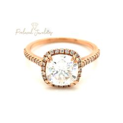 14k Kobelli Moissanite & Diamonds Ring