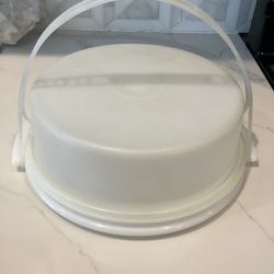 TUPPERWARE pie taker with handle - excellent condition!