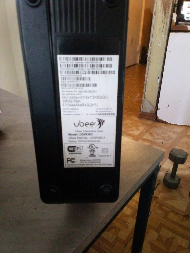 Ubee Model Ddw36c Router