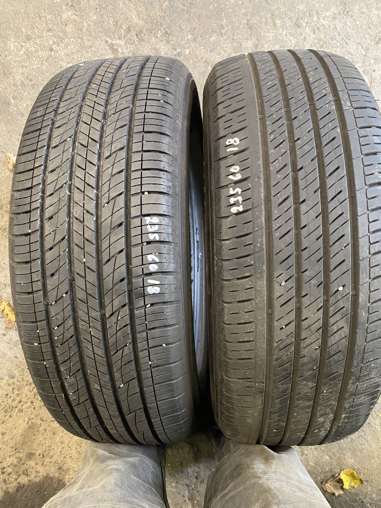 Pair Tires 235 60 18