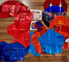 Spider-Man Birthday Party Balloon Decor Bundle