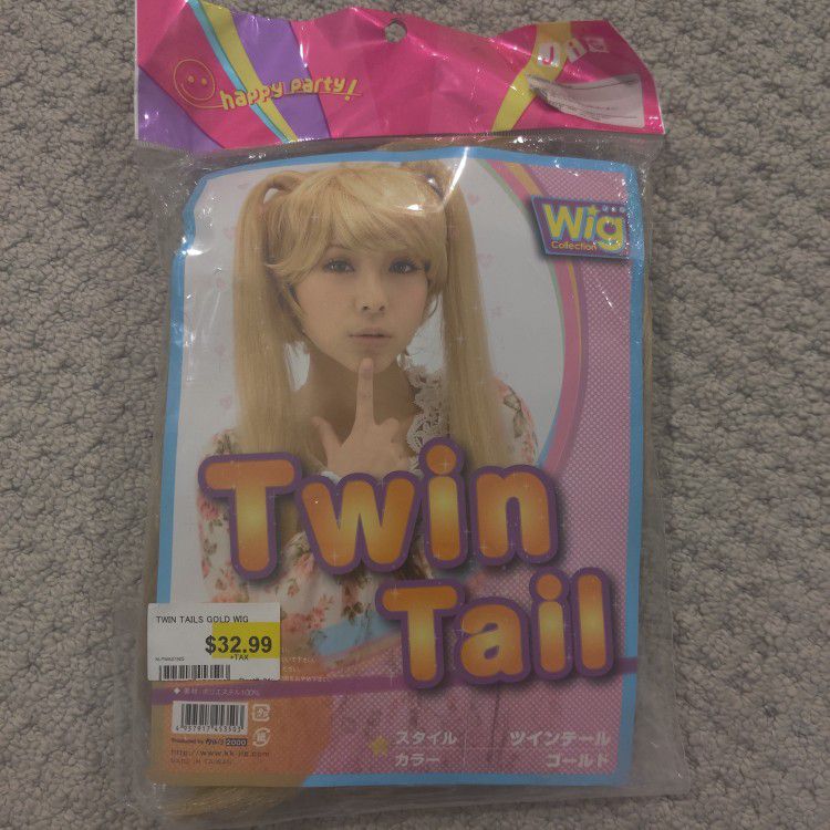 Blond Twin Tail Wig for Women