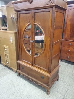 Armoire Wardrobe Oak Excellent