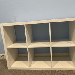 White 5-Shelf Bookcase – $40 (Like New)