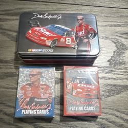 Bicycle Dale Earnhardt Jr. NASCAR 2000 Limited Edition Tin 2 Sealed Card Decks