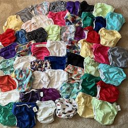 bumGenius Pocket Cloth Diaper Bum Genius Lot Set of 54 with 75 inserts