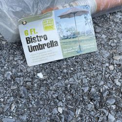 6ft Bistro Outdoor Umbrella 