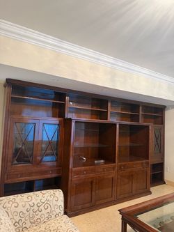 Large Wood Entertainment Center / Library Wall Unit – $800 OBO