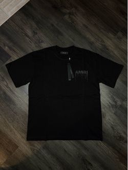 AMIRI Black Rinestone T Shirt