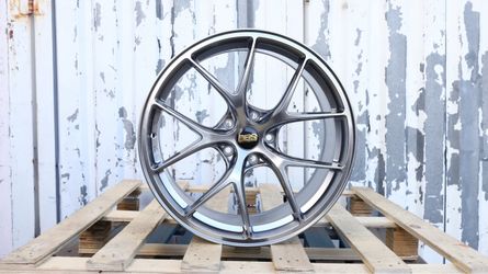 19 INCH SQUARED SET BBS FIR STYLE WHEELS RIMS 19X8.5 +33 (5X112) CB: 66.6