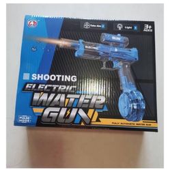 Electric automatic Water Gun with Muzzle Light,Squirt Gun Range 23-32ft,