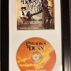 Brooks & Dunn Autographed CD Framed 