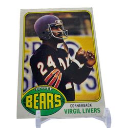 1976 Topps Football Virgil Livers 