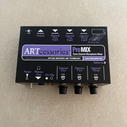 ART 3 Ch Mini Microphone Mixer