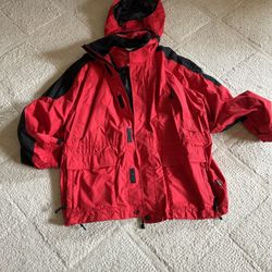 All Seasons  Red Parka With Hood