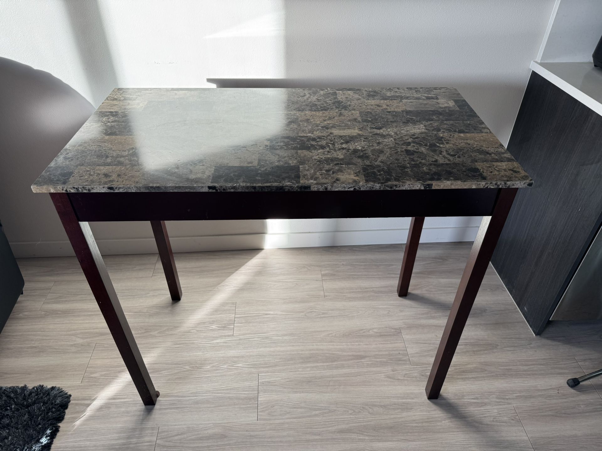 Counter-Height Table + 2 IKEA Stig Stools