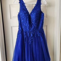 Royal Blue Young Ladies Formal Dress 