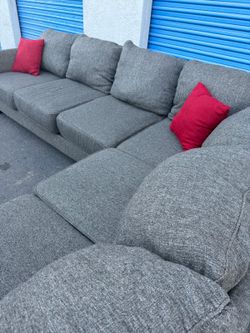 Modern Sectional Couch Gray 🛋