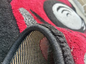 5’2x7’2 Red Sports Car Area Rug - Vibrant Graphic Floor Accent