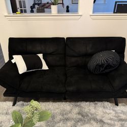 Black Futon Couch Pullout 