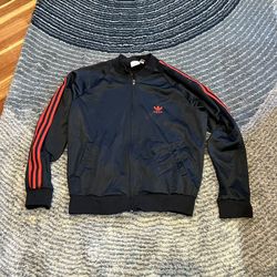 Adidas ATP Keyrolan Vtg 90's Men's X Zip Black Satin Tennis Track Trefoil Jacket