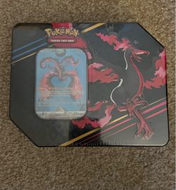 Pokemon Galarian Moltres Crown Zenith Factory Sealed Tin - 5 Booster Packs